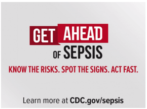 Get Ahead of Sepsis button