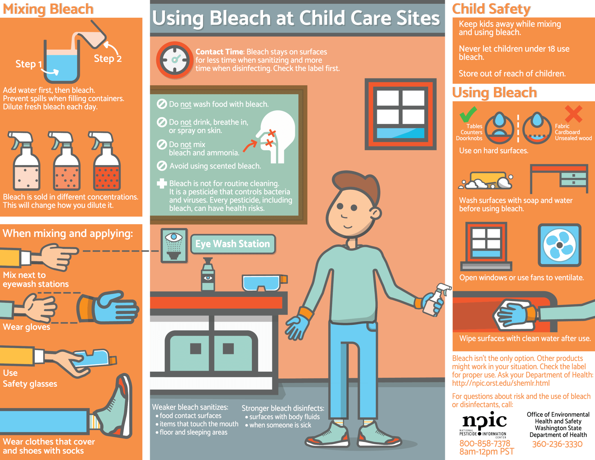 Using Bleach at Child Care Sites