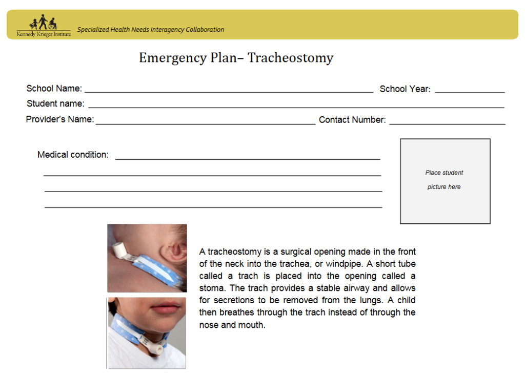 Emergency Plan - Tracheostomy